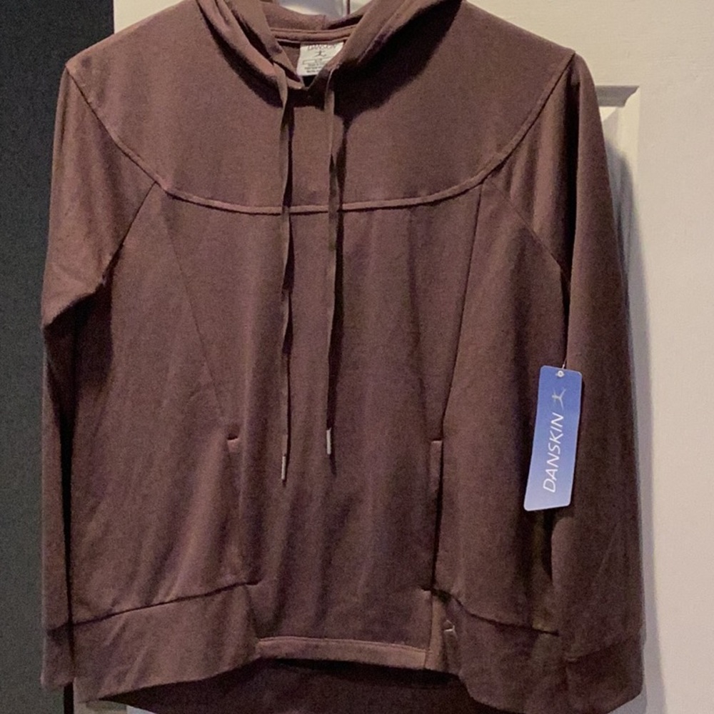 Danskin Chocolate Brown Pullover Hoodie